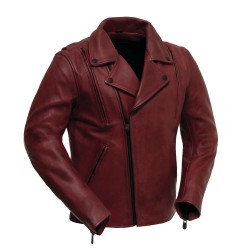 Night Rider - Men's Motorcycle Leather Jacket