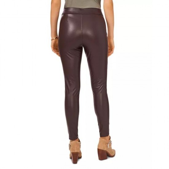 brown Leather Leggings