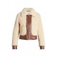 Shearling & Leather Moto Jacket