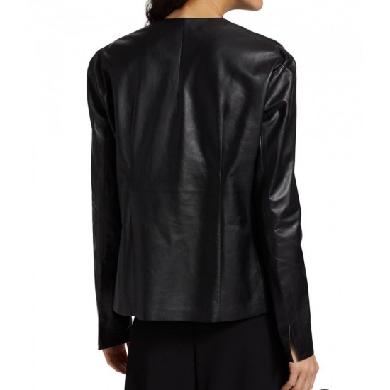 buffalo black Leather Jacket