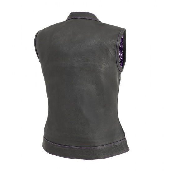 Women's Motorcycle Leather Vest